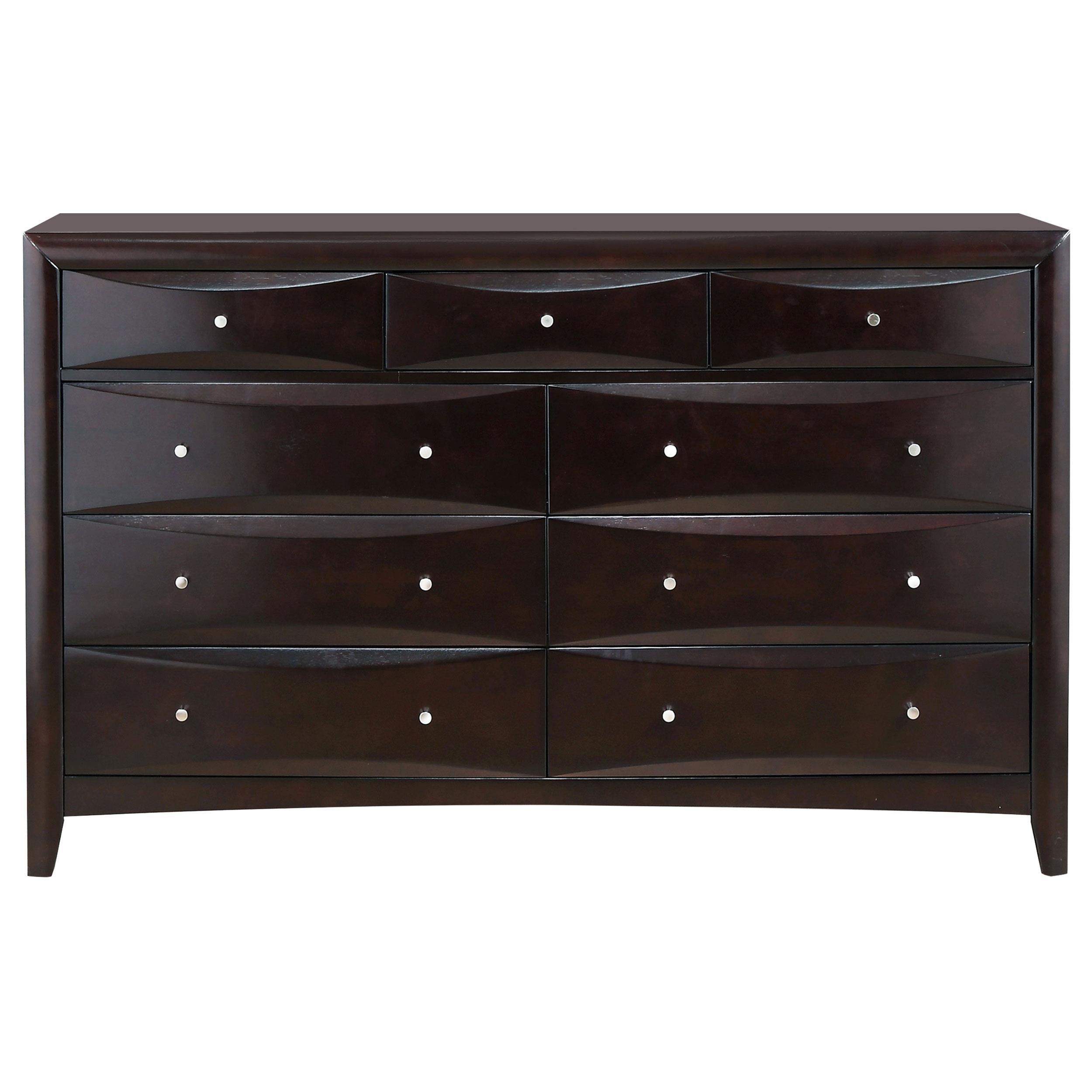 Phoenix 5-piece Eastern King Bedroom Set Cappuccino