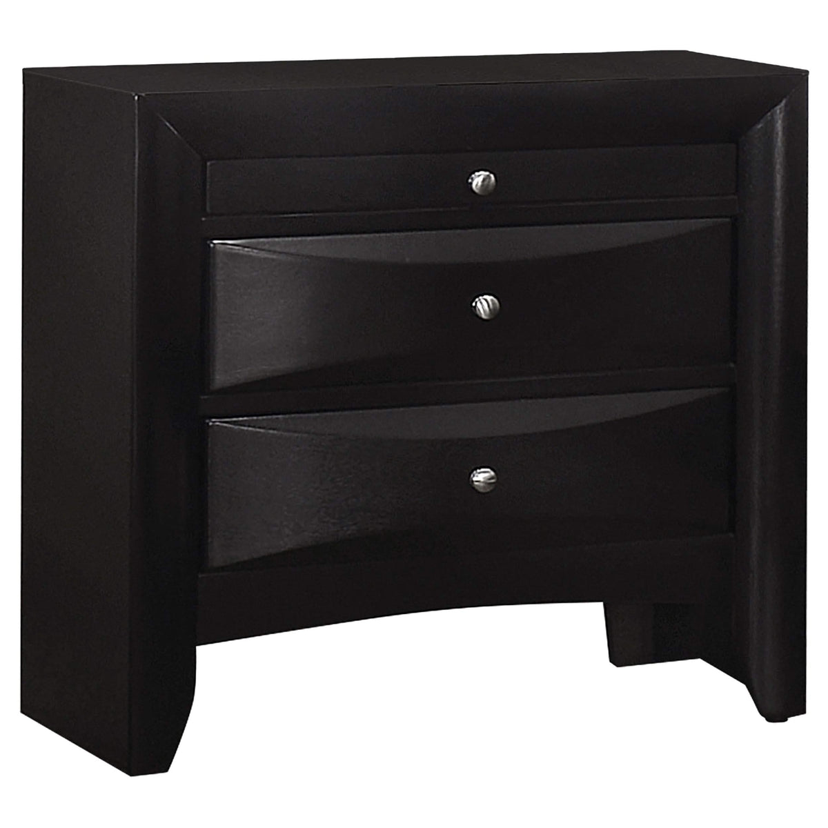 Juego de dormitorio Briana Queen de 5 piezas, color negro