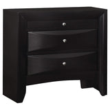 Juego de dormitorio Briana Queen de 5 piezas, color negro