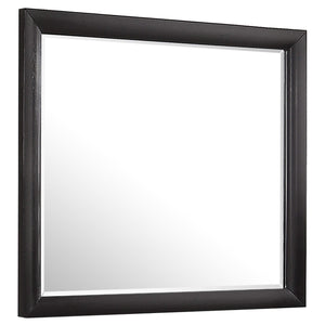 Juego de dormitorio Briana Queen de 5 piezas, color negro