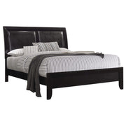 Cama Queen Briana Wood con paneles negros