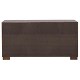 Juego de dormitorio Jessica de 5 piezas Eastern King LED Cappuccino