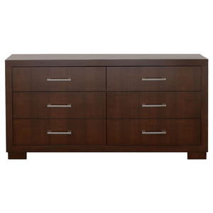 Juego de dormitorio Jessica de 4 piezas Eastern King Cappuccino
