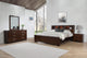 Juego de dormitorio Jessica California King de 4 piezas Capuchino