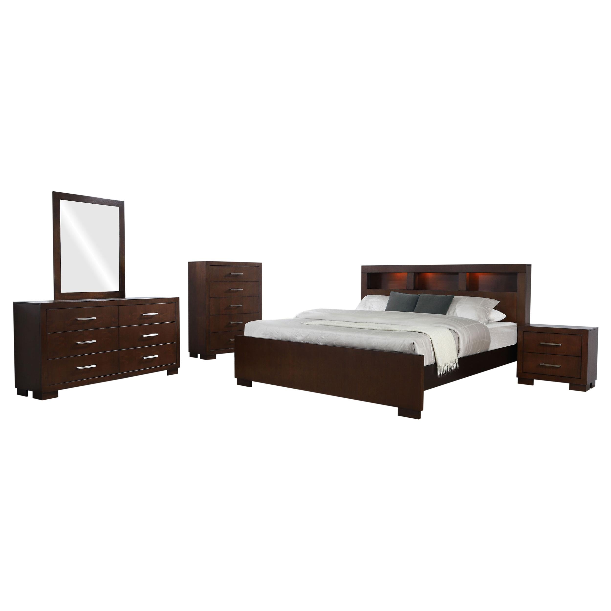 Jessica 5-piece Queen Bedroom Set Cappuccino