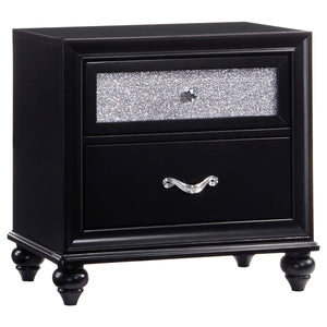 Juego de dormitorio California King de 5 piezas Barzini, color negro
