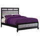 Cama Queen con paneles de madera Barzini, color negro