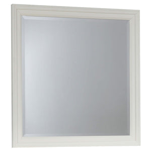 Juego de dormitorio Sandy Beach California King de 5 piezas en color blanco crema
