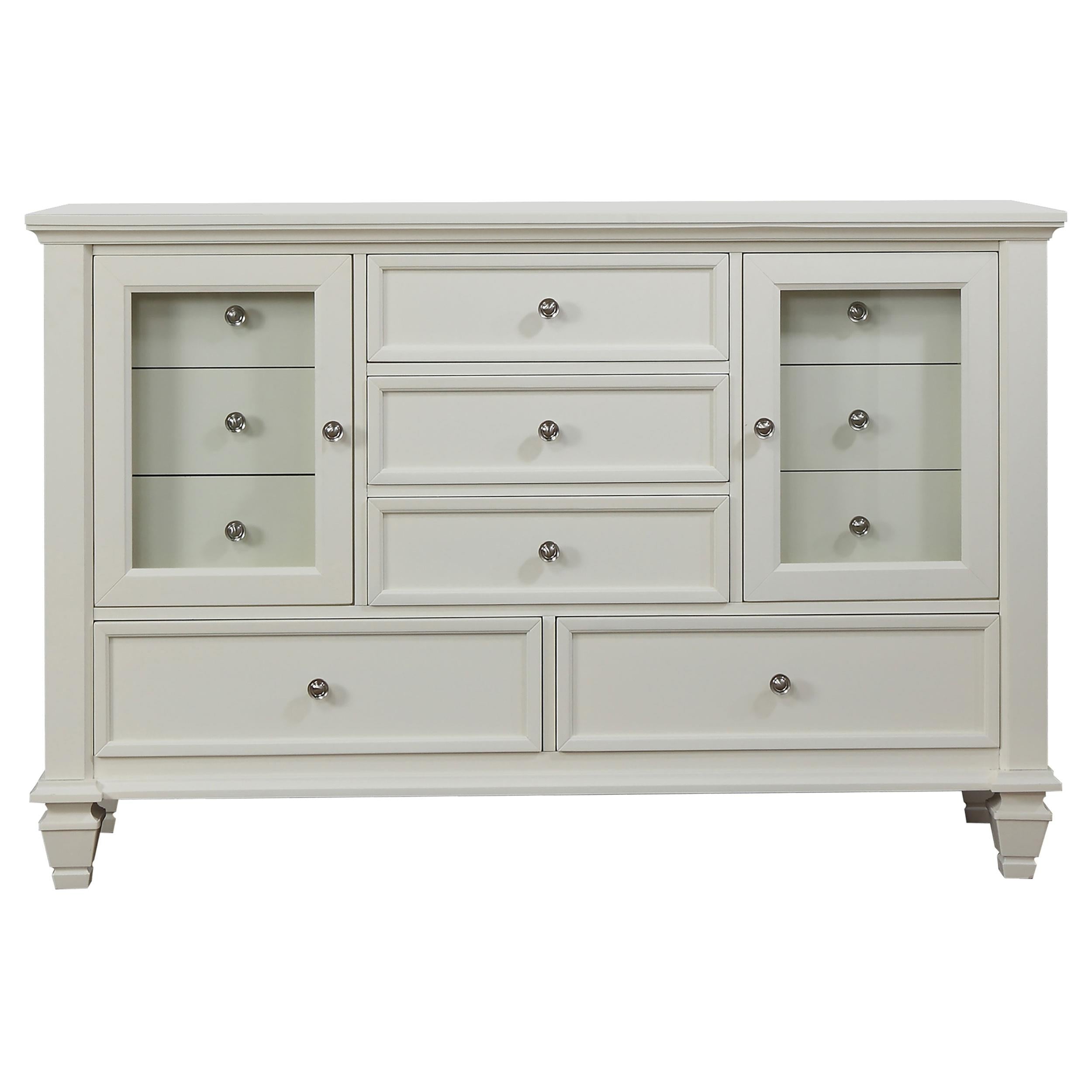 Sandy Beach 11-drawer Dresser Cream White