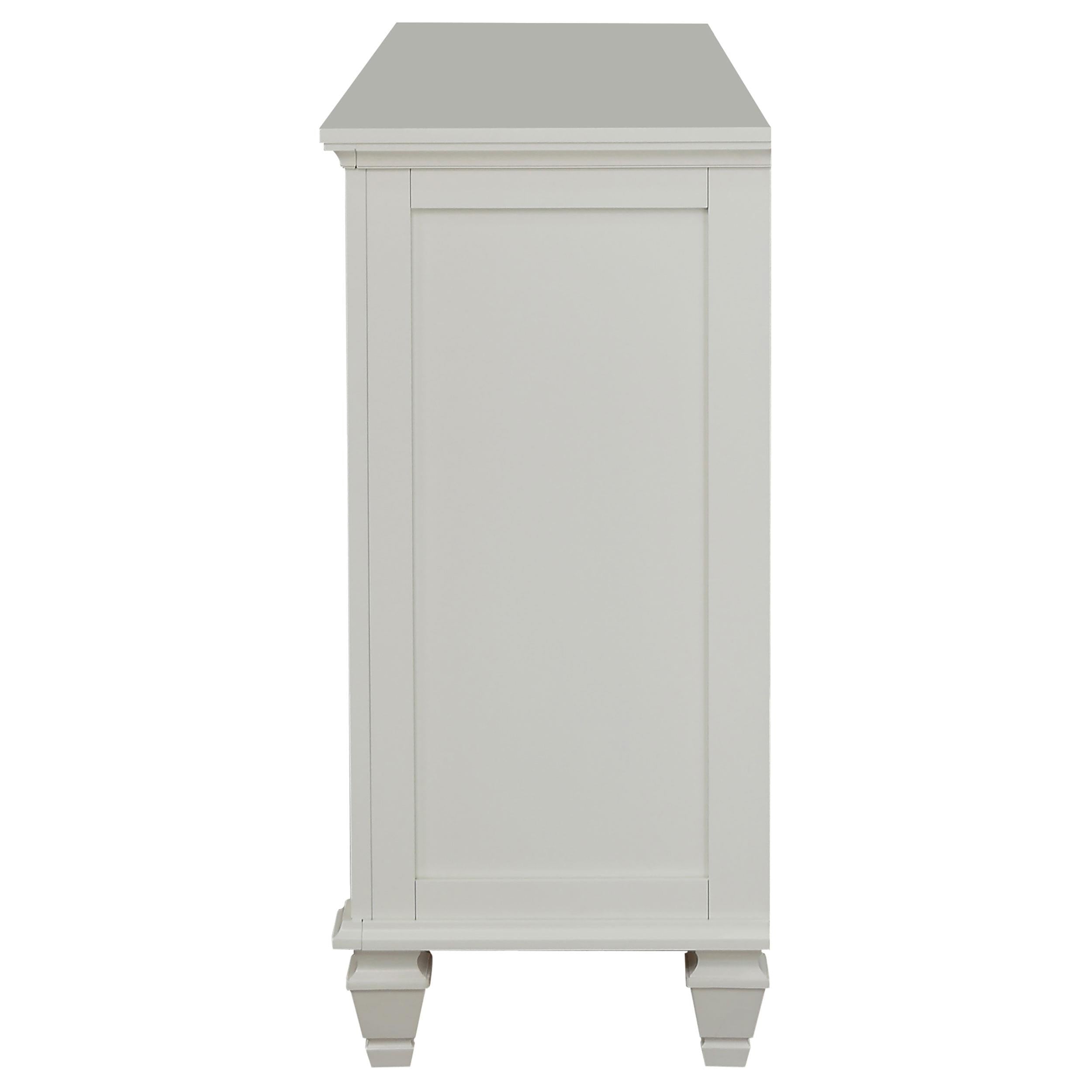 Sandy Beach 11-drawer Dresser Cream White