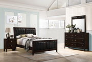 Carlton 4-piece Full Bedroom Set Cappuccino