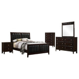 Juego de dormitorio completo Carlton de 5 piezas Cappuccino
