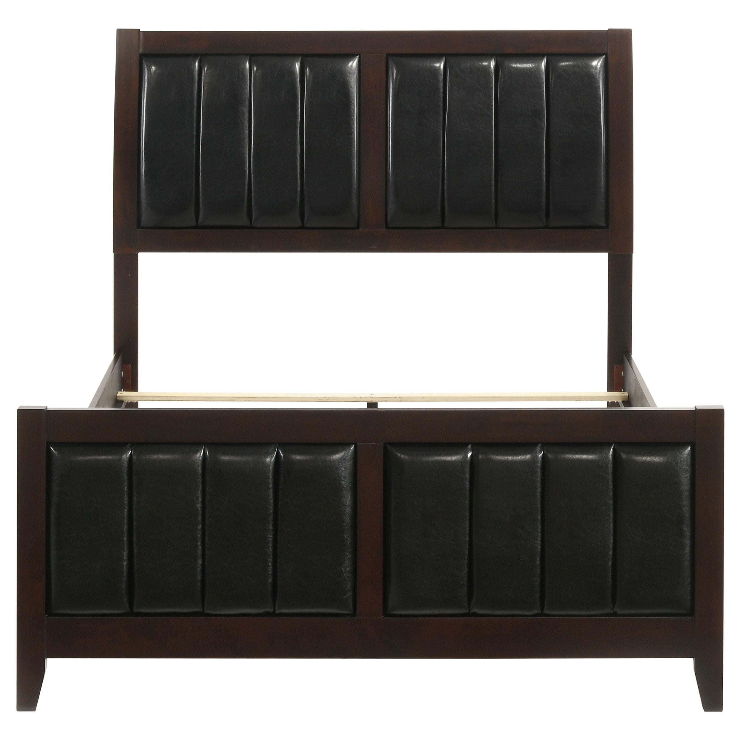 Carlton Wood Full Panel Bed Cappuccino