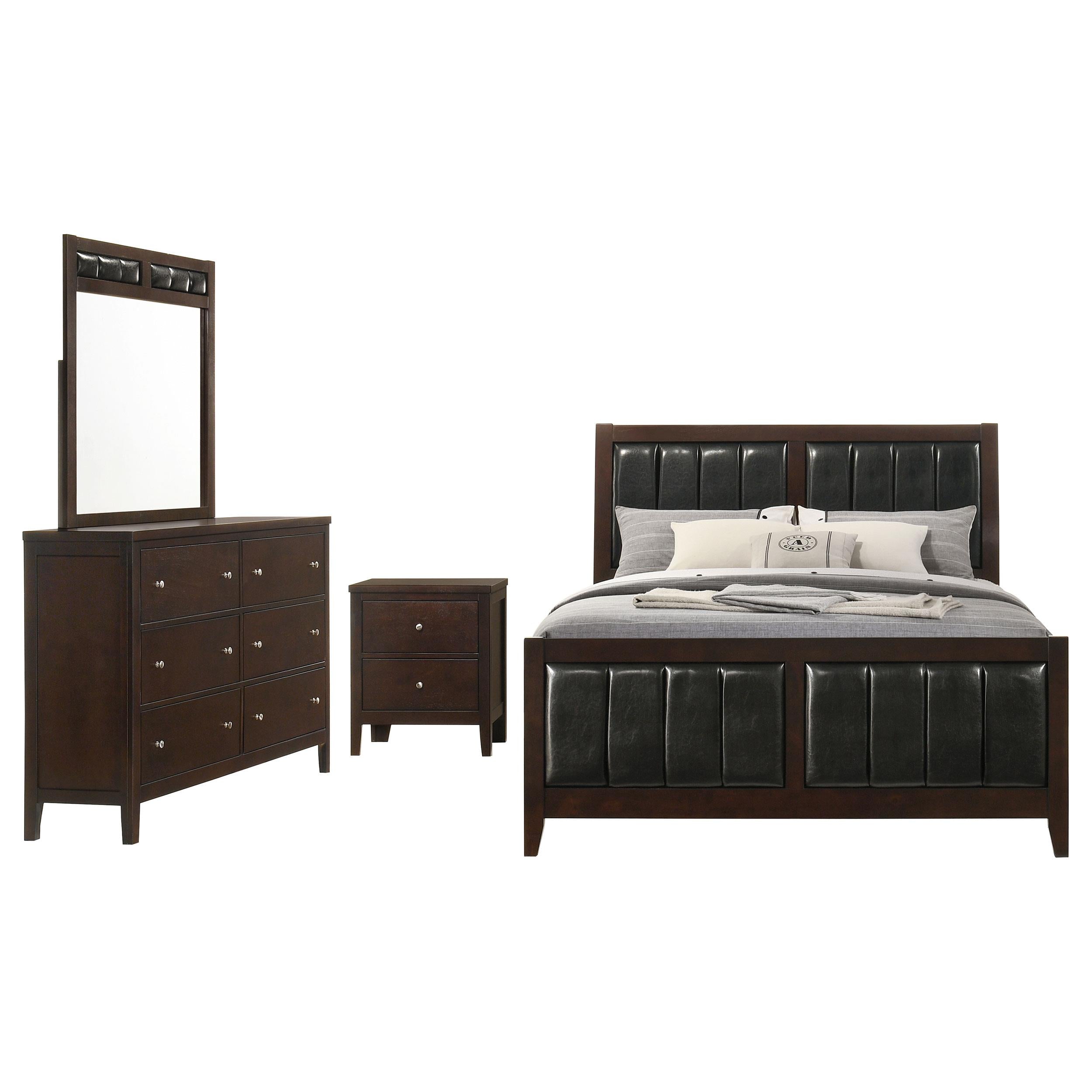 Carlton 4-piece Eastern King Bedroom Set Cappuccino