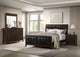 Juego de dormitorio Carlton California King de 4 piezas Cappuccino