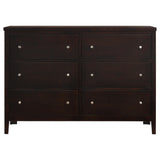 Juego de dormitorio Carlton California King de 4 piezas Cappuccino