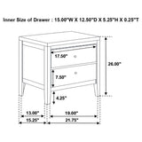 Juego de dormitorio Carlton California King de 5 piezas Cappuccino