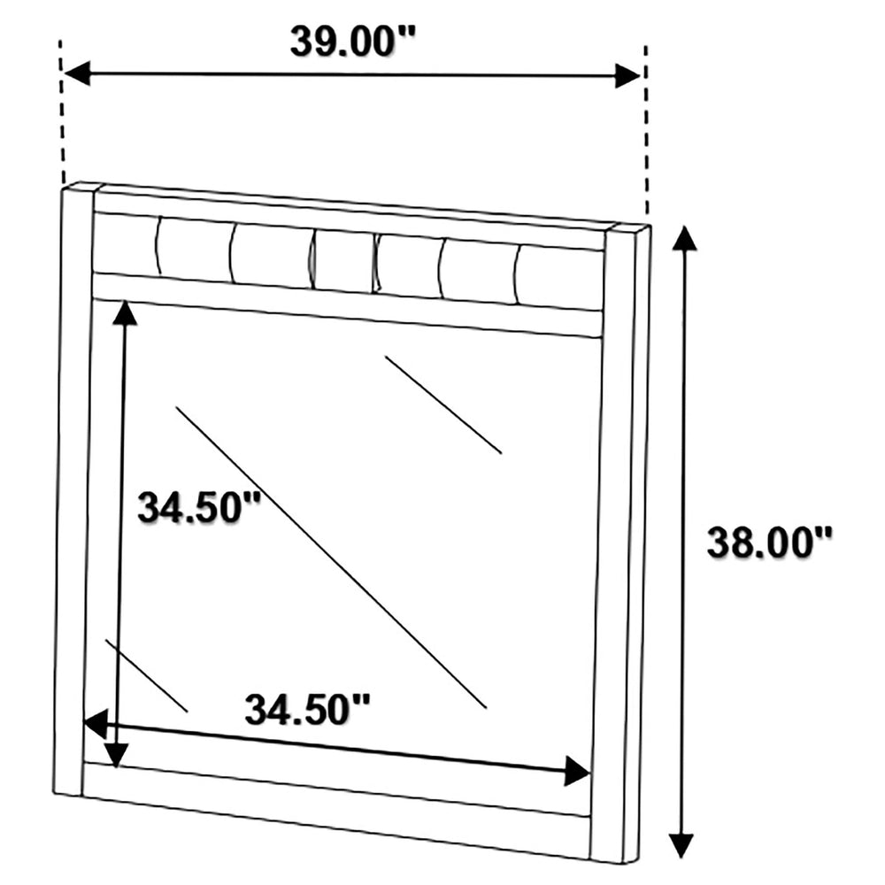 Juego de dormitorio Carlton California King de 5 piezas Cappuccino