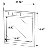 Juego de dormitorio Carlton California King de 5 piezas Cappuccino