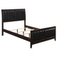 Cama California King con paneles Carlton Wood color capuchino