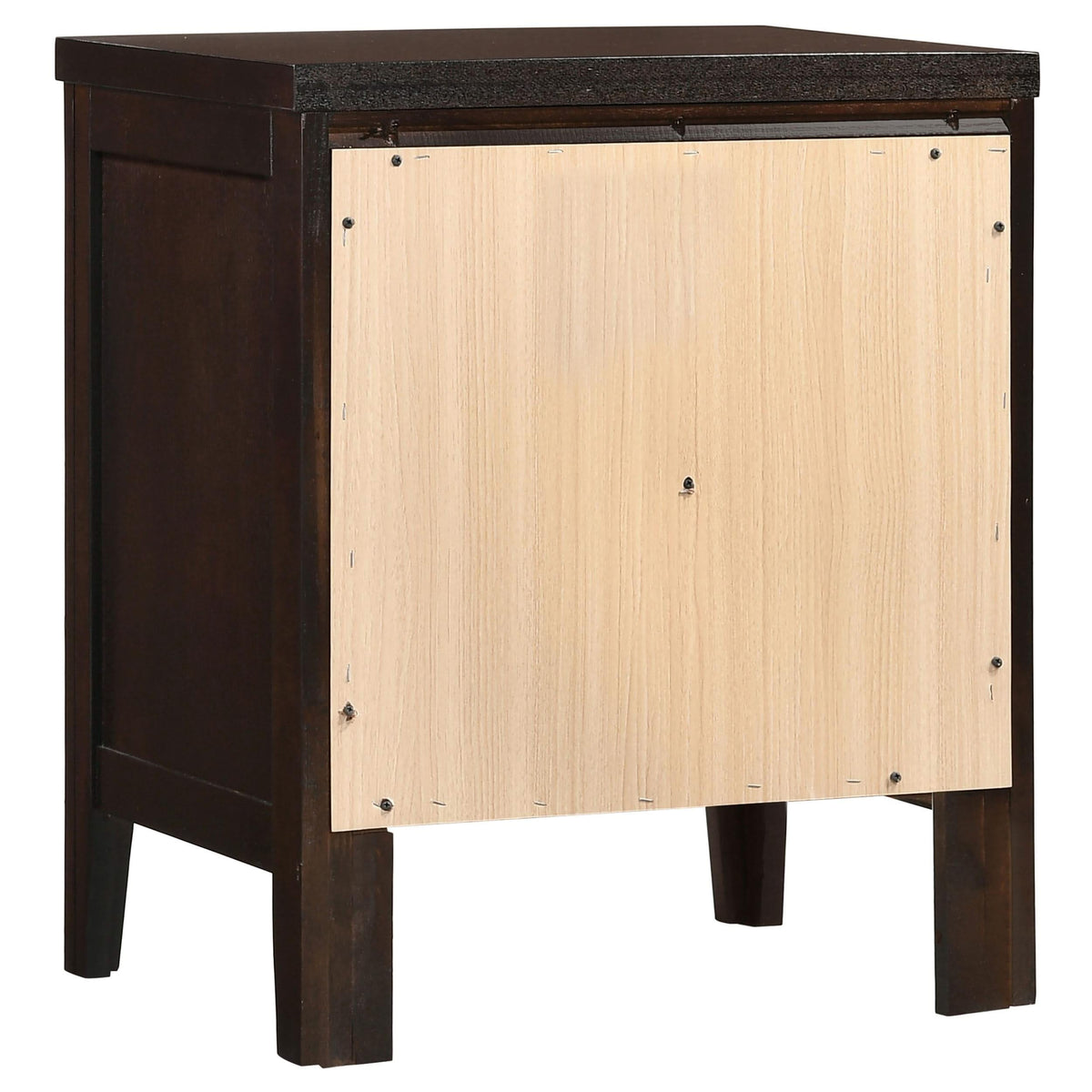 Juego de dormitorio Carlton de 4 piezas con dos camas individuales, color capuchino