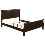 Juego de dormitorio completo de 4 piezas Louis Philippe Cappuccino