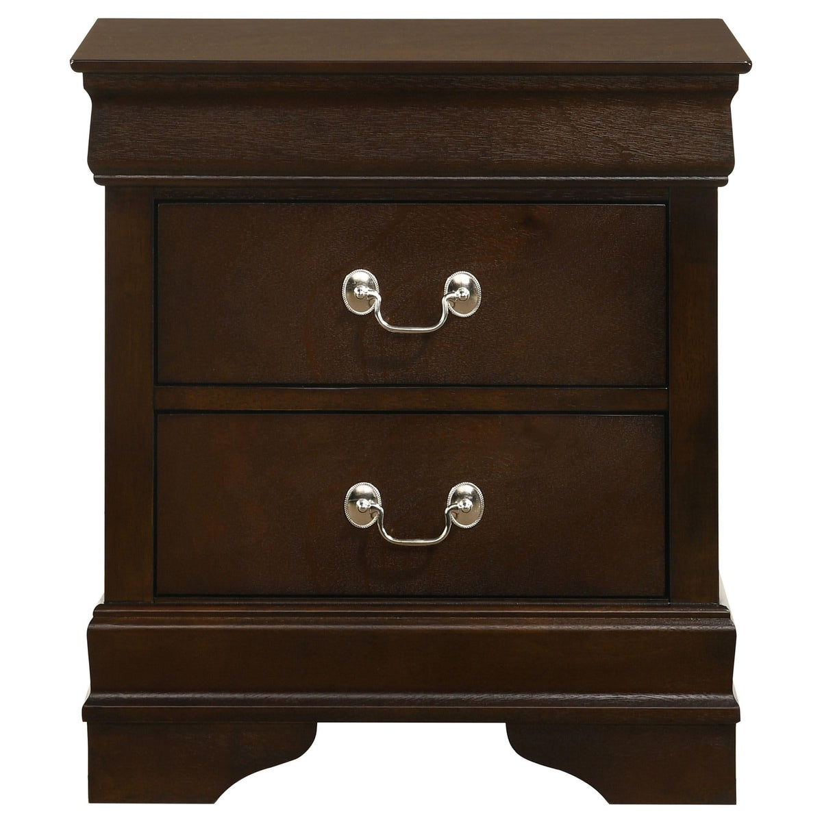 Juego de dormitorio completo de 4 piezas Louis Philippe Cappuccino