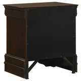 Juego de dormitorio completo de 5 piezas Louis Philippe Cappuccino