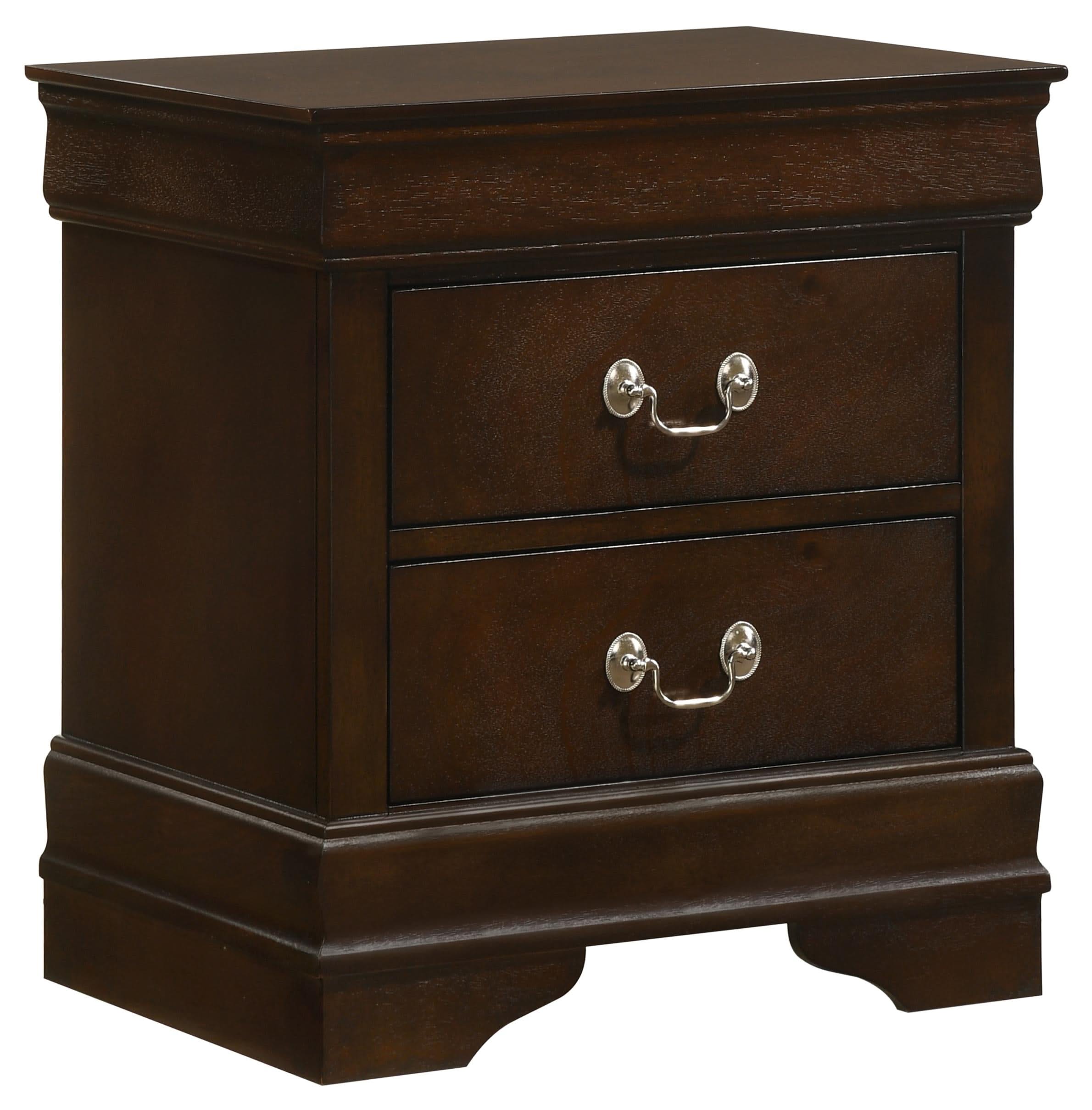 Juego de dormitorio Louis Philippe de 4 piezas Eastern King Cappuccino