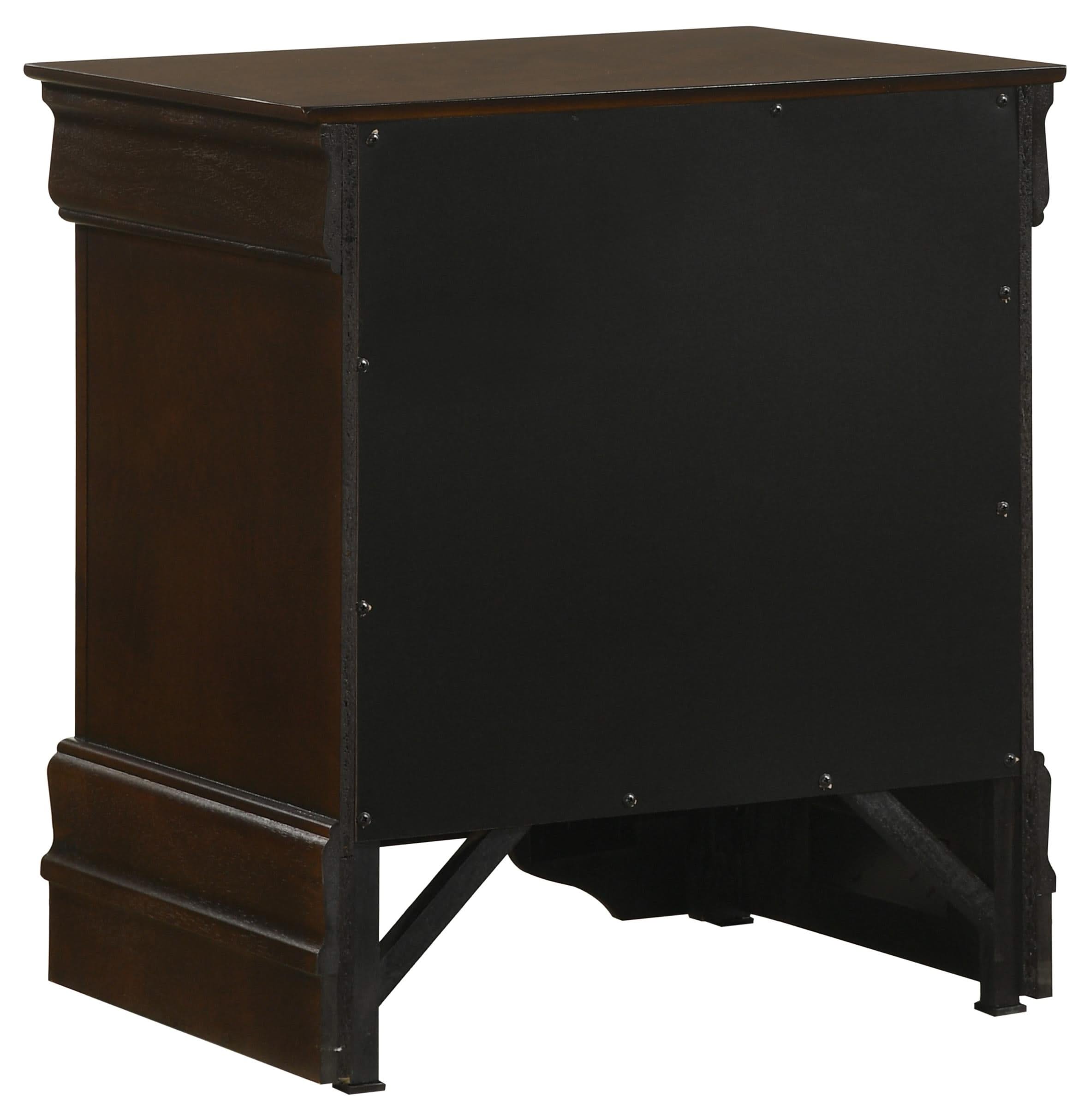 Juego de dormitorio Louis Philippe de 4 piezas Eastern King Cappuccino