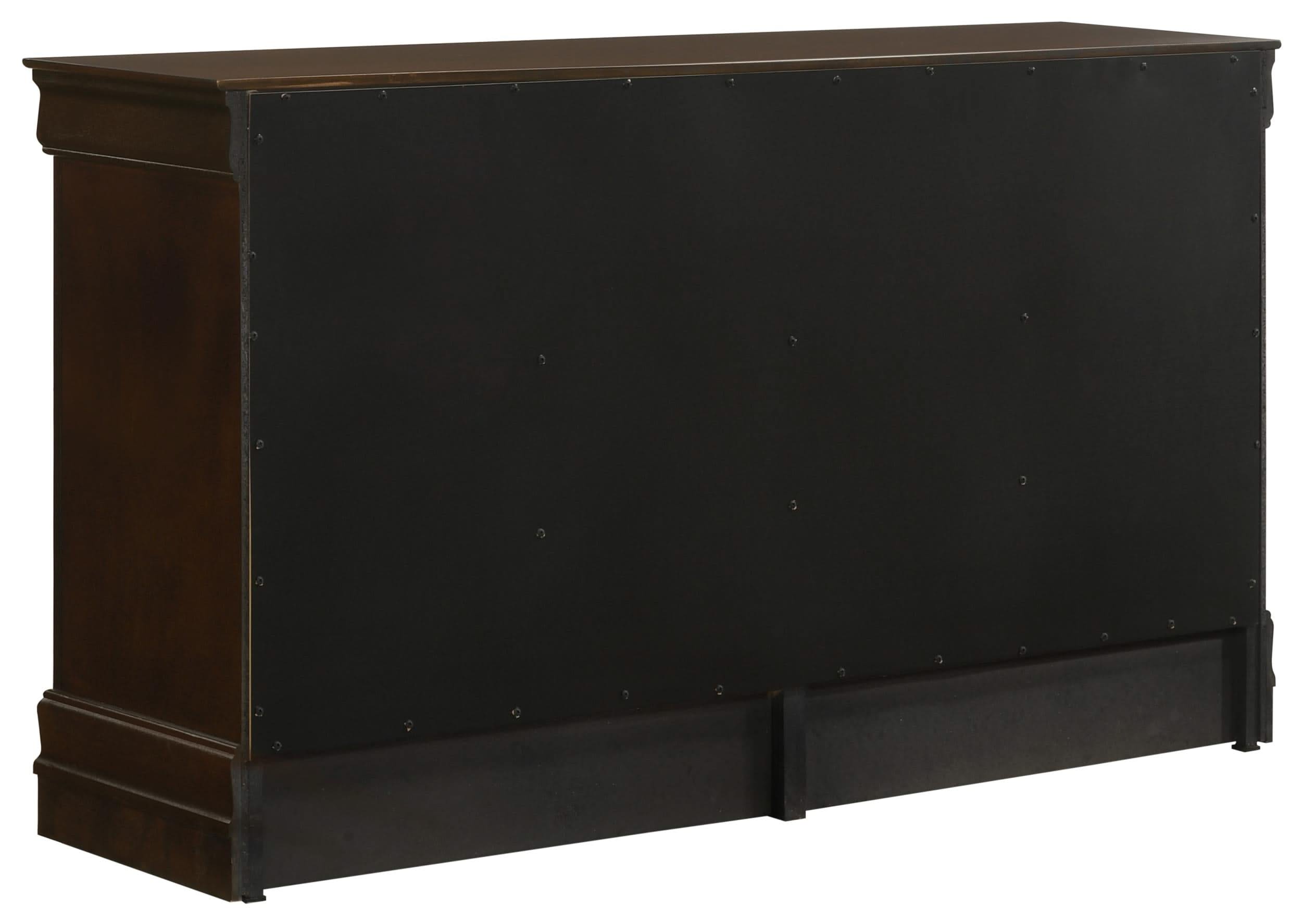 Juego de dormitorio Louis Philippe de 4 piezas Eastern King Cappuccino