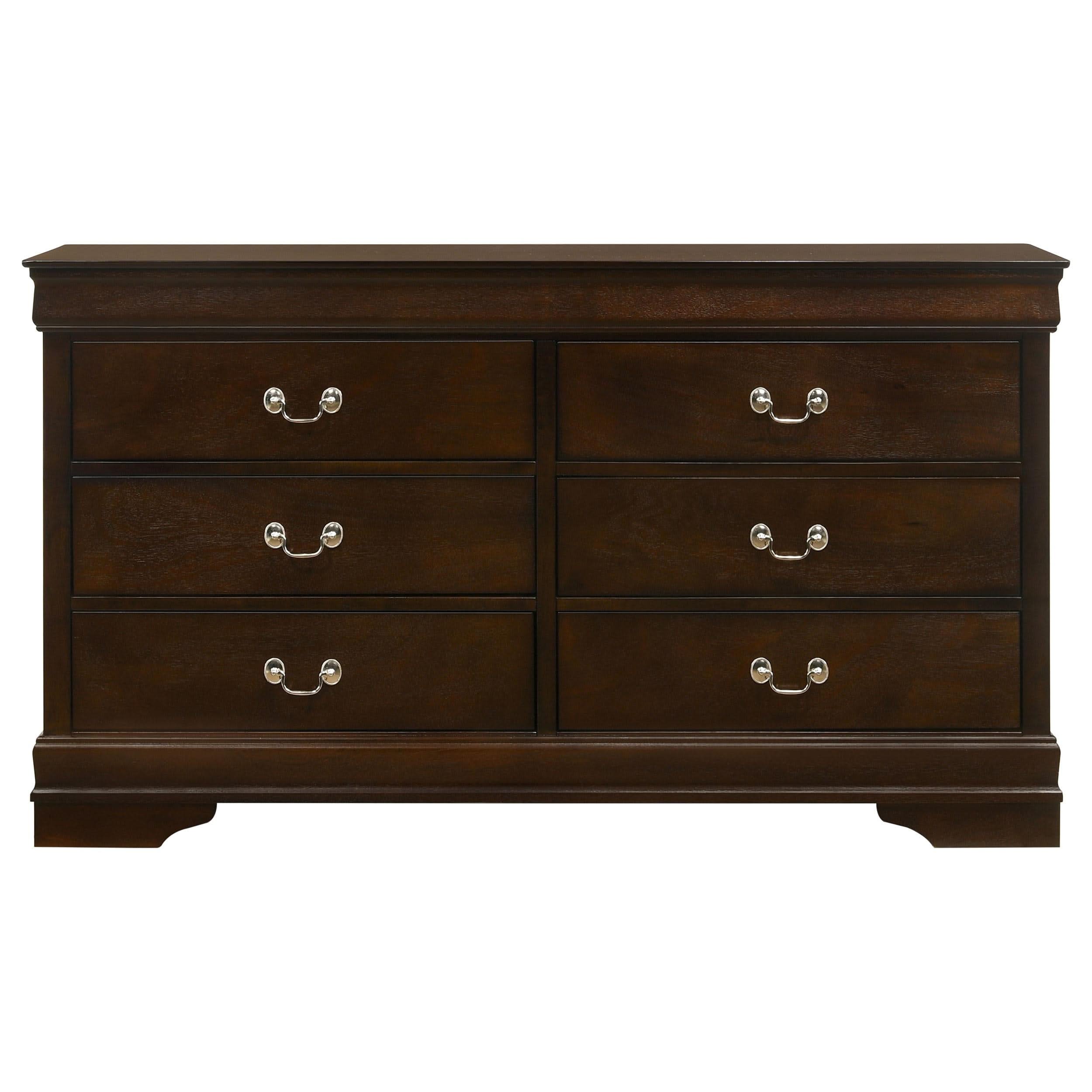 Louis Philippe 5-piece Eastern King Bedroom Set Cappuccino