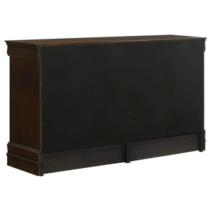 Juego de dormitorio Louis Philippe de 5 piezas Queen Cappuccino