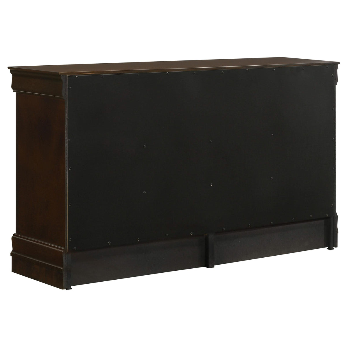 Juego de dormitorio Louis Philippe de 5 piezas con dos camas individuales en color capuchino