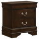Louis Philippe 2-drawer Nightstand Cappuccino