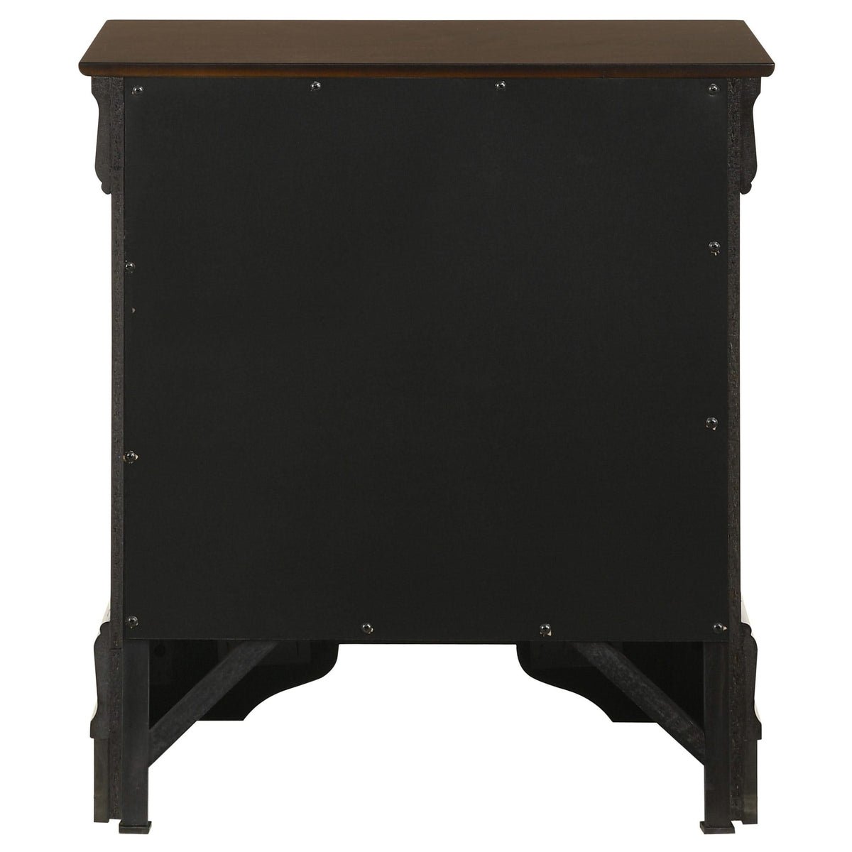 Louis Philippe 2-drawer Nightstand Cappuccino