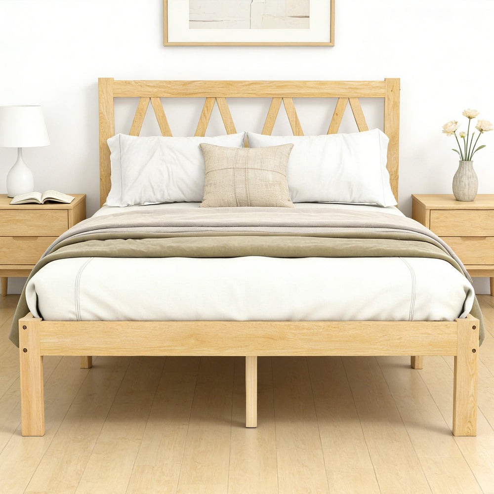Full Wooden Bed