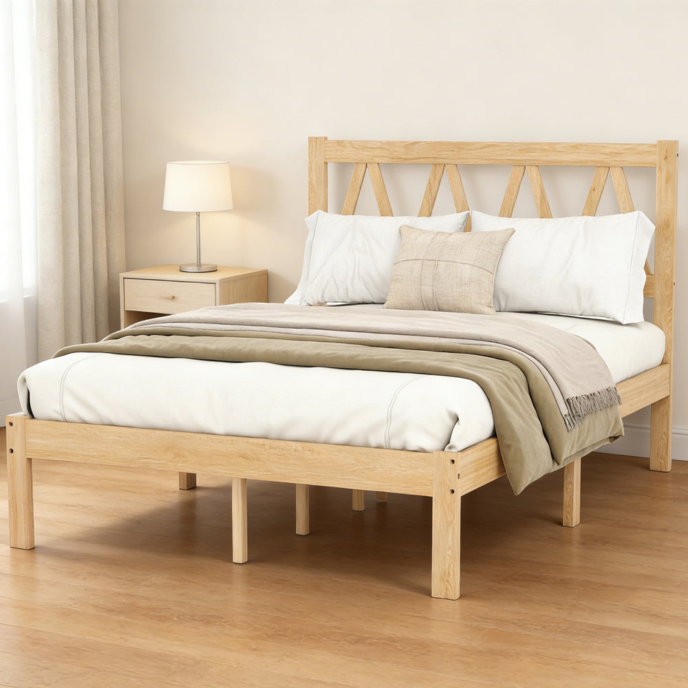 Full Wooden Bed