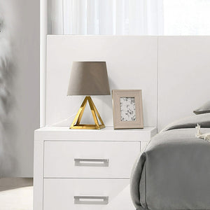 Paneles de cama Jessica Wood en color blanco crema