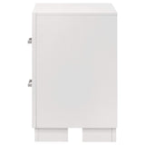 Jessica 2-drawer Nightstand Snow White