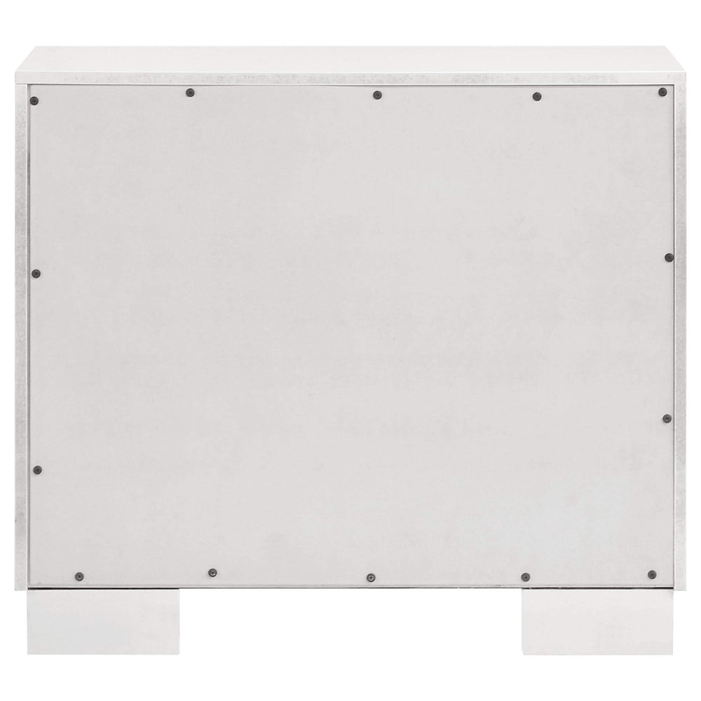 Jessica 2-drawer Nightstand Snow White