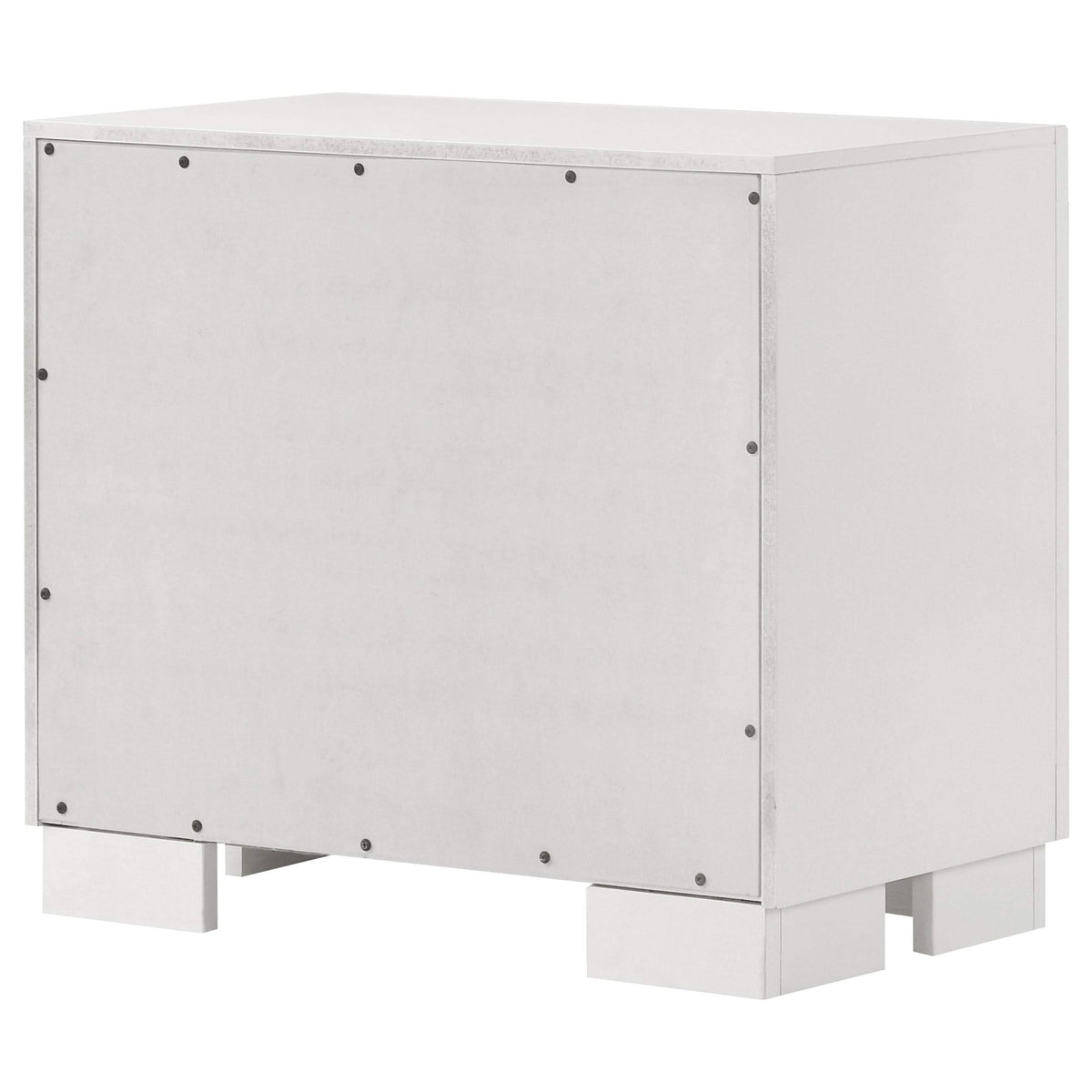 Jessica 2-drawer Nightstand Snow White