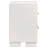 Jessica 2-drawer Nightstand Snow White