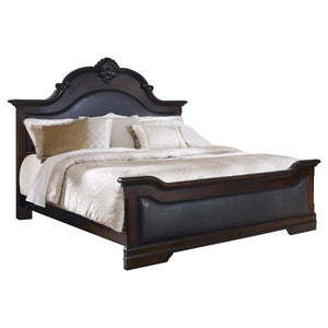 Juego de dormitorio Cambridge Queen de 5 piezas Cappuccino