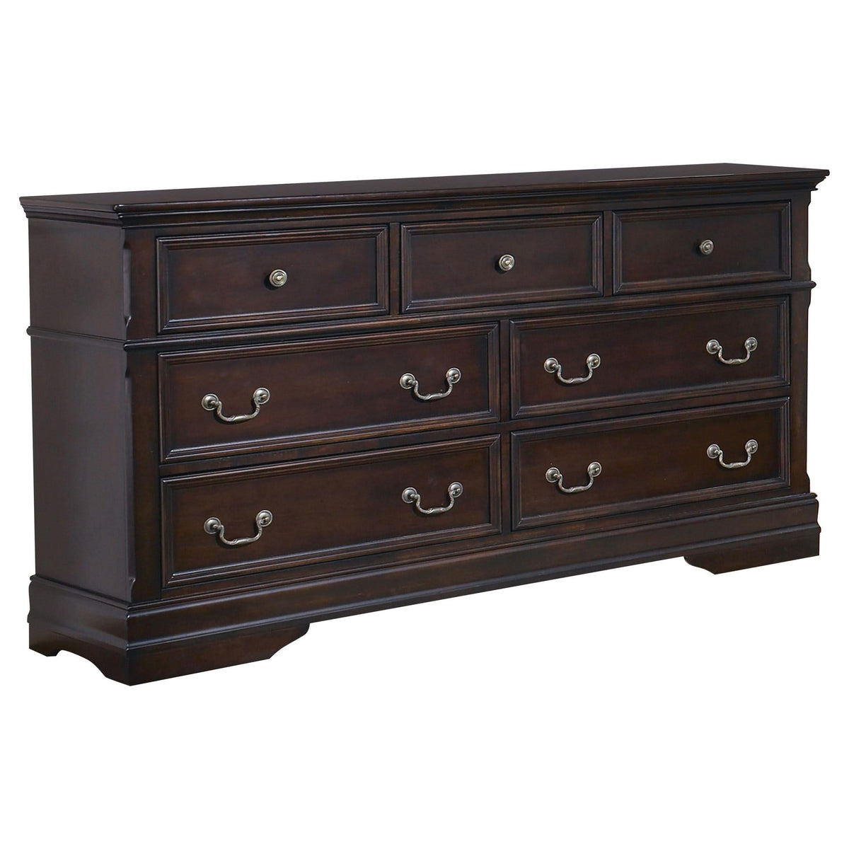 Juego de dormitorio Cambridge Queen de 5 piezas Cappuccino