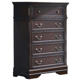 Juego de dormitorio Cambridge Queen de 5 piezas Cappuccino