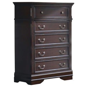 Juego de dormitorio Cambridge Queen de 5 piezas Cappuccino