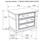 Juego de dormitorio Cambridge Queen de 5 piezas Cappuccino