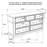 Juego de dormitorio Cambridge Queen de 5 piezas Cappuccino