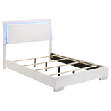 Juego de dormitorio Felicity de 5 piezas, blanco brillante